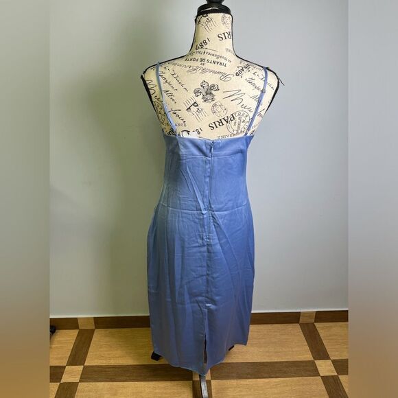 WeWoreWhat Cowl Midi Dress in Slate Blue NWT Size. 4 - Picture 4 of 10